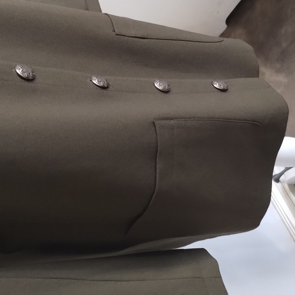 Jones New York Green Long Blazer Jacket Size 12 button front Jones New Y… - Picture 5 of 9